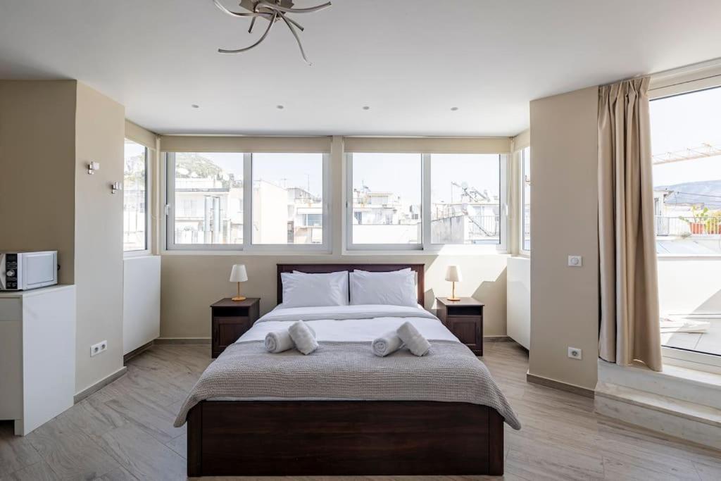 Penthouse In The Heart Of Athens Apartment ภายนอก รูปภาพ