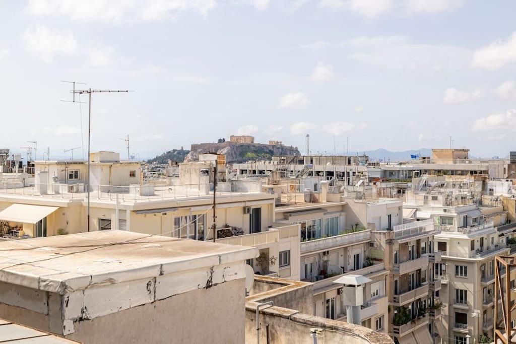 Penthouse In The Heart Of Athens Apartment ภายนอก รูปภาพ