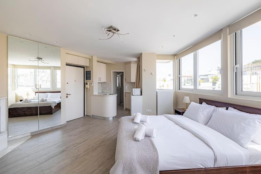 Penthouse In The Heart Of Athens Apartment ภายนอก รูปภาพ